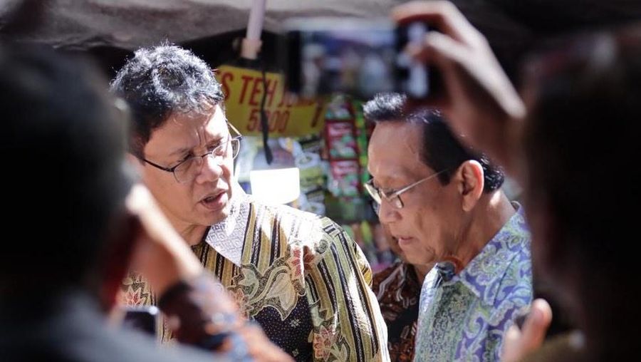 Menkeu Purbaya Yudhi Sadewa melakukan kunjungan ke Teras Malioboro (TM) dan Pasar Beringharjo Kota Jogja, Selasa (17/3/2026). (Tangkapan layar instagram @menkeuri)