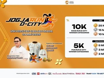 Ayo Join Jogja Run D-City 2026, Segini Hadiah & Cara Pendaftarannya