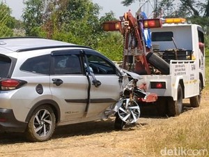 Rush Tabrak BR-V di Tol Pemalang, 1 Pemudik Asal Bogor Tewas