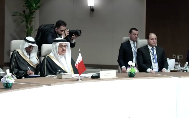 Pertemuan para menteri Arab dan Islam tentang keamanan regional di Riyadh, Arab Saudi, Kamis (19/1/2026). (Saudi Press Agency/Handout via REUTERS)