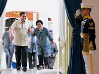 Momen Prabowo Bertemu Megawati di Istana Merdeka 2 Jam Lebih