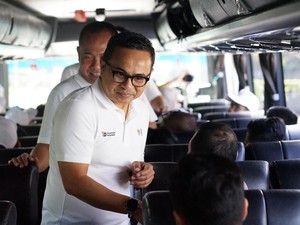 Mudik Gratis Waskita Karya, Ratusan Pemudik Diberangkatkan dari Jakarta