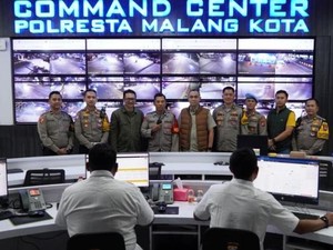 Kapolresta Malang Kota Pantau Takbiran Lebaran 1447 H via Akses 252 CCTV
