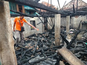 Rumah Terbakar di Prabumulih Diduga Korsleting Listrik Mesin Air