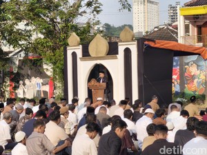 Jemaah Muhammadiyah Candisari Semarang Salat Id di Lapangan Eks Wonderia