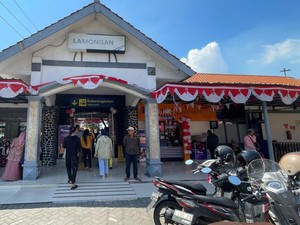 H-1 Lebaran, Stasiun Lamongan Dipadati 1.213 Penumpang