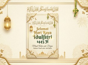 115 Ucapan Lebaran Minal Aidin Wal Faizin untuk Keluarga hingga Rekan Kerja