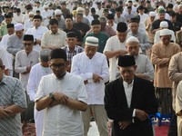 Potret Khidmat Jemaah Muhammadiyah Salat Idul Fitri Hari Ini