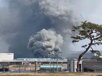 Penampakan Asap Tebal Membumbung Tinggi di Kebakaran Pabrik Otomotif