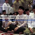 Video: Wapres Gibran Laksanakan Salat Idulfitri di Masjid Istiqlal