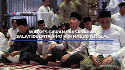 Video: Wapres Gibran Laksanakan Salat Idulfitri di Masjid Istiqlal