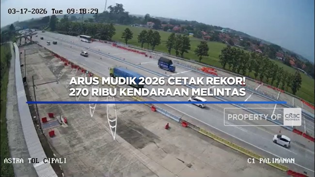 Video: Arus mudik 2026 Cetak Rekor! 270 Ribu Kendaraan Melintas