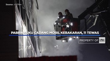 Video: Pabrik Suku Cadang Mobil Korsel Kebakaran, 11 Tewas