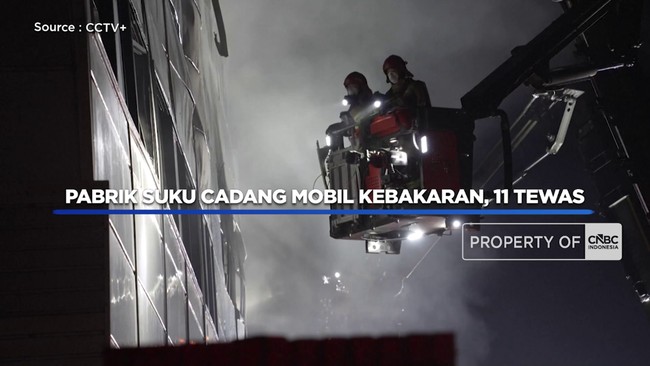 Video: Pabrik Suku Cadang Mobil Korsel Kebakaran, 11 Tewas