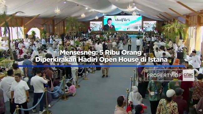 Video: Mensesneg: 5 Ribu Orang Diperkiraka Hadiri Open House di Istana