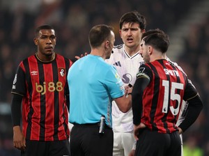 Bournemouth Vs Man Utd: Maguire Kartu Merah, Duel Tuntas 2-2