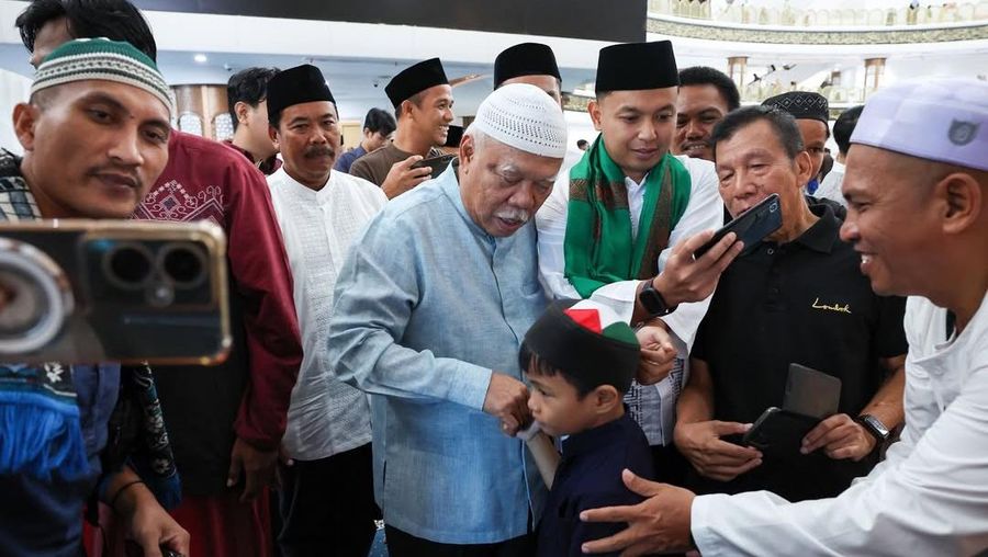 Masjid Negara di Ibu Kota Nusantara (IKN) untuk pertama kalinya menyelenggarakan Salat Idulfitri 1447 Hijriah pada 1 Syawal yang jatuh pada Sabtu (21/3/2026). (Dok. Humas Otorita Ibu Kota Nusantara)