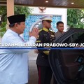 Video: Momen Jokowi-SBY Gandeng Prabowo Rayakan Lebaran di Istana