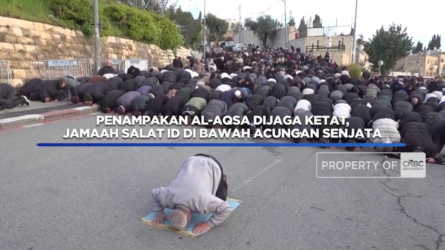 Al-Aqsa Dijaga Ketat, Jamaah Salat Id di Bawah Senjata