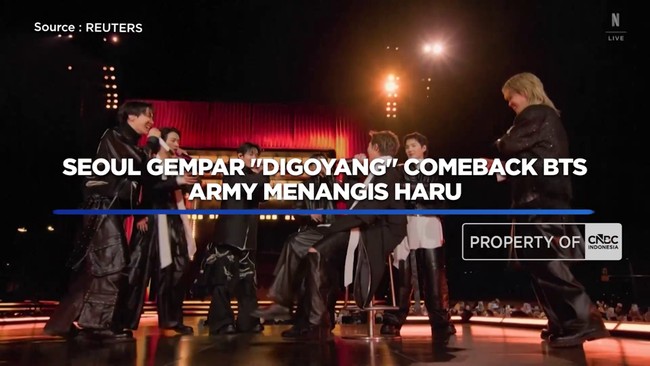 Seoul Gempar "Digoyang" Comeback BTS, Army Menangis Haru