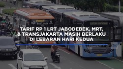 Tarif Rp 1 LRT Jabodebek, MRT, & Transjakarta Masih Berlaku di Lebaran