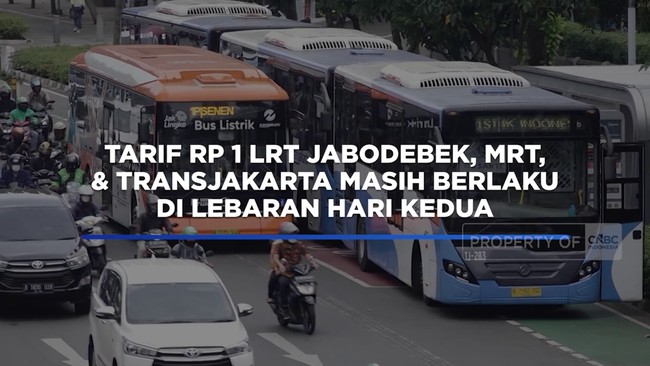 Tarif Rp 1 LRT Jabodebek, MRT, dan Transjakarta Masih Berlaku di Lebaran