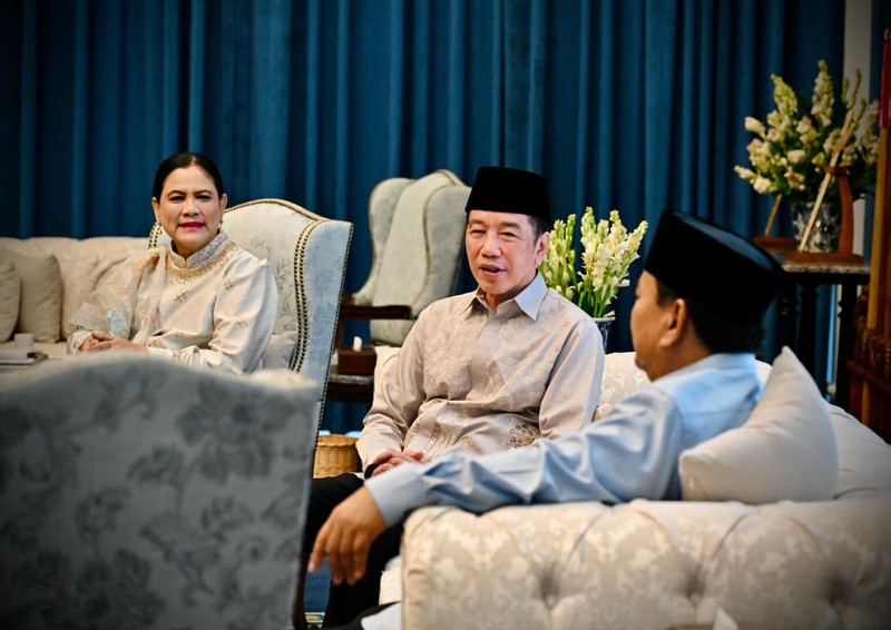 Kehadiran para pejabat negara dan tokoh bangsa mewarnai gelar griya Hari Raya Idulfitri 1447 Hijriah yang diselenggarakan Presiden Prabowo Subianto di Istana Kepresidenan Jakarta, Sabtu (21/3/2026). (Dok. BPMI Setpres)