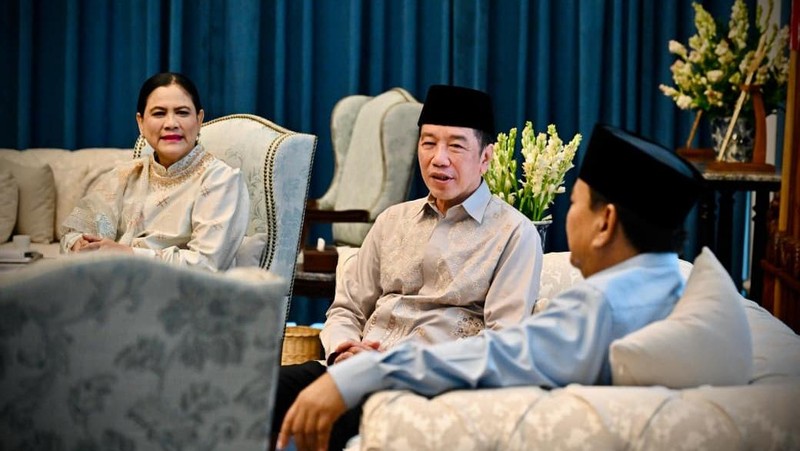 Kehadiran para pejabat negara dan tokoh bangsa mewarnai gelar griya Hari Raya Idulfitri 1447 Hijriah yang diselenggarakan Presiden Prabowo Subianto di Istana Kepresidenan Jakarta, Sabtu (21/3/2026). (Dok. BPMI Setpres)