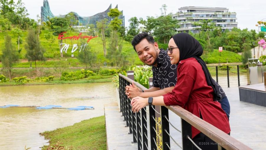 KIPP Nusantara dibuka untuk kunjungan publik saat libur panjang, masyarakat dapat melihat langsung pembangunan IKN dengan fasilitas shuttle bus dan layanan pendukung. (Dok. Humas Otorita IKN)