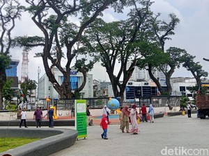 Lapangan Merdeka Medan Jadi Pilihan Warga Isi Waktu Saat Hari Kedua Lebaran