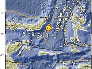 Gempa Bumi M 3,7 Guncang Tutuyan Sulut, Berpusat di Laut