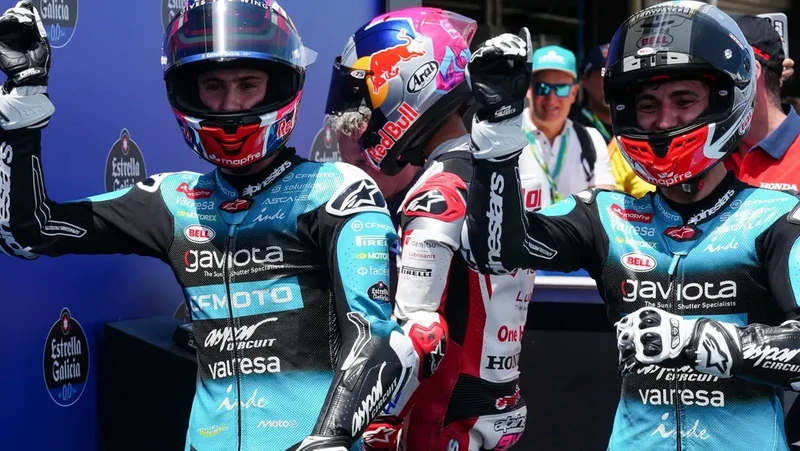 Pembalap Indonesia Veda Ega Pratama kembali cetak sejarah dengan meraih podium ketiga pada balapan Moto3 Brasil 2026 di Sirkuit Ayrton Senna, Minggu (22/3/2026). (Dok. MotoGP)