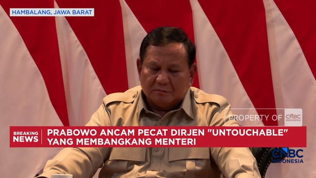 Video: Prabowo Ancam Pecat Dirjen membangkang Menteri "Untouchable"