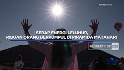 Video: Serap Energi Leluhur Ribuan Orang Berkumpul di Piramida Matahar