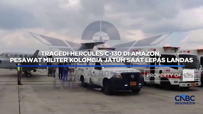 Video:Pesawat Militer Kolombia Jatuh Saat Lepas Landas