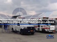 Video:Pesawat Militer Kolombia Jatuh Saat Lepas Landas