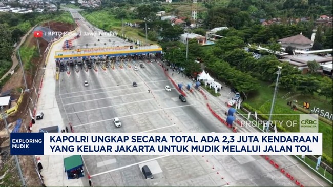Video: 2,3 Juta Kendaraan Keluar Jakarta untuk Mudik Lewat Tol