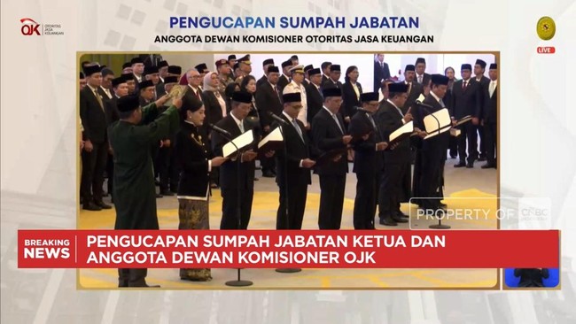 Video: Pengucapan Sumpah Jabatan Ketua dan Anggota Dewan Komisioner OJK