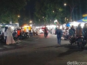 Lapangan Merdeka Binjai Masih Ramai Pasca Lebaran, Omzet Pedagang Naik