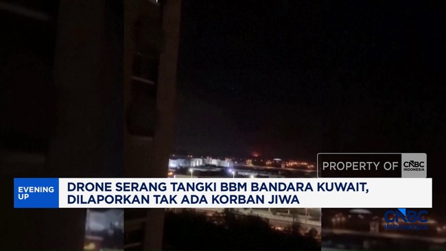 Video: Drone Serang Tangki Bbm Bandara Kuwait