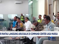 Video: Kapolri Pantau Lansung Arus Balik di Command Center Jasa Marga