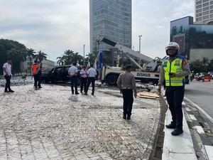 Ini Penyebab Pengemudi BYD Nyebur ke Kolam Air Mancur Bundaran HI