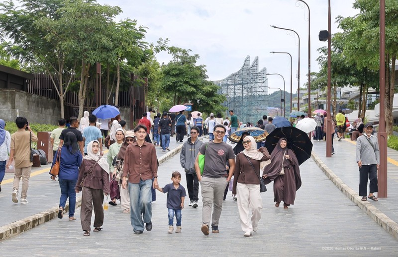 Momen libur Lebaran di Nusantara. (Humas Otorita IKN)