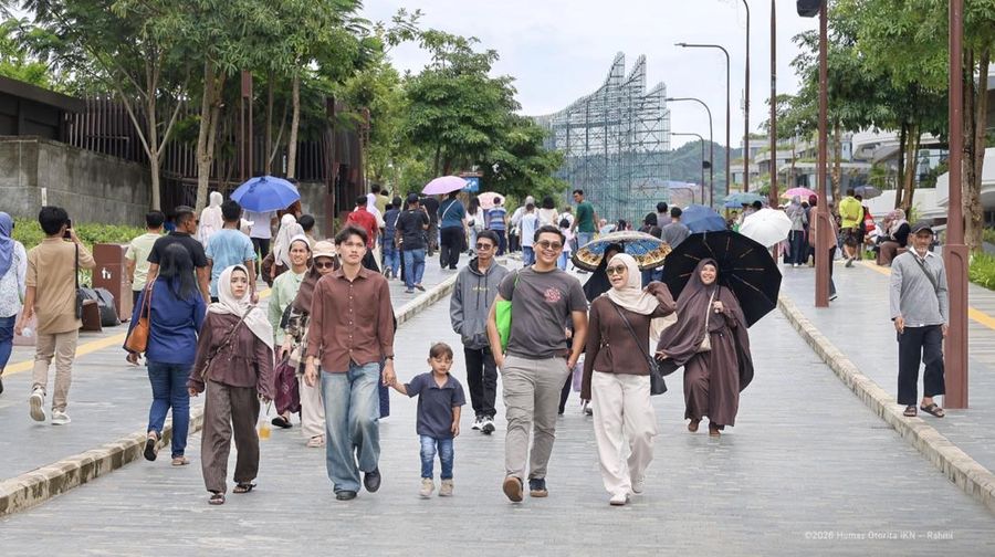 Momen libur Lebaran di Nusantara. (Humas Otorita IKN)