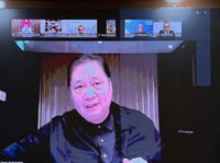 Airlangga, Purbaya & Seskab Teddy Rapat Online, Bahas 2 Topik Ini