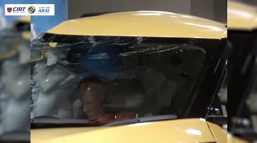 Tata Sierra raih bintang lima uji tabrak BNCAP di India dengan skor tinggi perlindungan dewasa dan anak, serta mencatat 100 ribu pemesanan dalam 2,5 bulan. (Tangkapan Layar Youtube/Bharat NCAP)