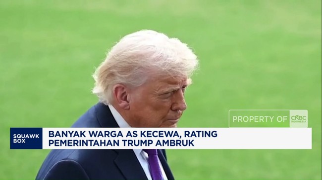 Banyak Warga AS Kecewa, Rating Pemerintahan Trump Ambruk