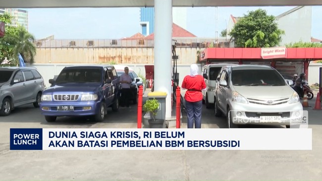 Video: Dunia Siaga Krisis, RI Belum Akan Batasi Pembelian BBM