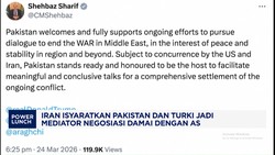 Iran Sebut Pakistan & Turki Jadi Mediator Negosiasi Damai Dengan AS