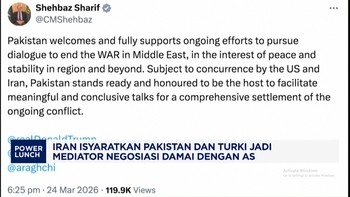 Iran Sebut Pakistan & Turki Jadi Mediator Negosiasi Damai Dengan AS